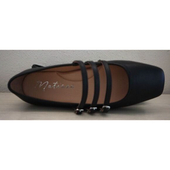 Matisse 83512921 Women's Sz 7M Black Leather Nova Slip-On Ballet Flats - Picture 7 of 10